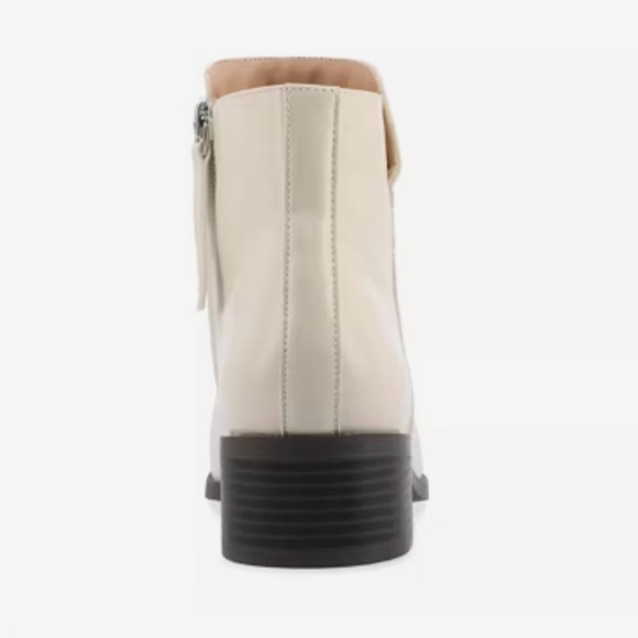 NWT Journee Collection Cappri Off White Women's Ankle Boots - Picture 4 of 9